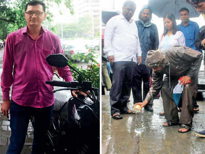 Mumbai rains: Man ready to pay for security on pothole-ridden Kalyan-Dombivali stretch
