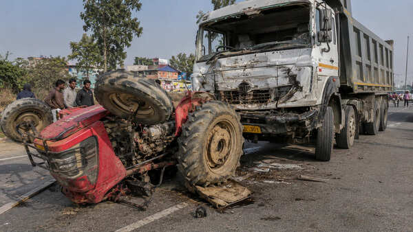 Tractor-truck collision in UP's Kannauj kills 3, injures 1