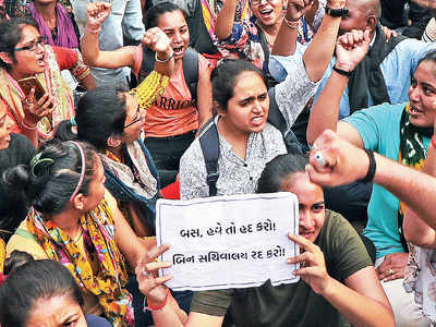 Gujarat clerk recruitment scam: As protests mount, govt forms SIT to probe ‘irregularities’