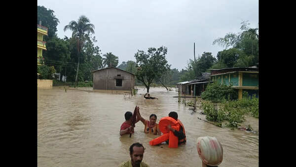 Relentless rain batters Barak Valley; 1 dead, rail links hit after landslides
