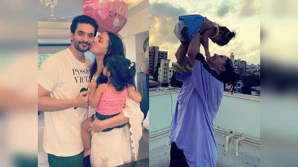 TV celebs share adorable pictures as they spend time with their little munchkins at home