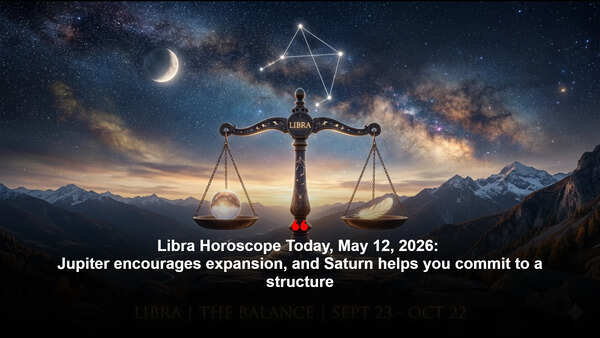 Libra Horoscope Today, May 12, 2026: Jupiter encourages expansion, and Saturn helps you commit to a structure
