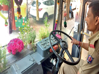 Green drive in a BMTC bus