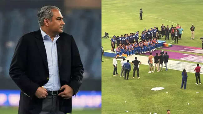 Ugly scenes after India vs Pakistan final as PCB chief runs away with Asia Cup trophy