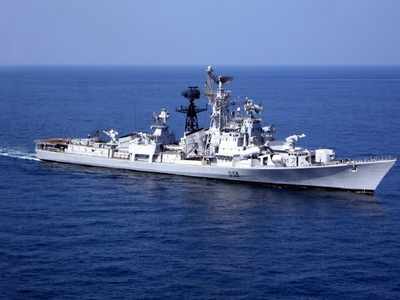 Missile destroyer INS Ranjit decommissioned at Visakhapatnam Naval Dockyard