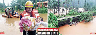 Karnataka rains: Three dead, 100 feared trapped in rain-related incidents; Kodagu district worst-hit