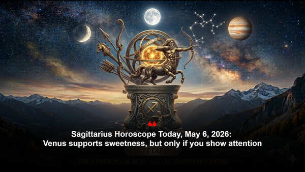 Sagittarius Horoscope Today, May 6, 2026: Venus supports sweetness, but only if you show attention