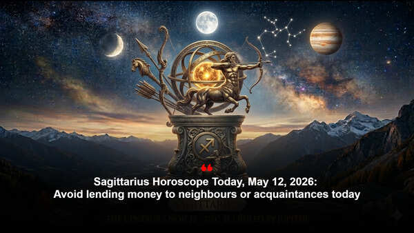 Sagittarius Horoscope Today, May 12, 2026: Avoid lending money to neighbours or acquaintances today