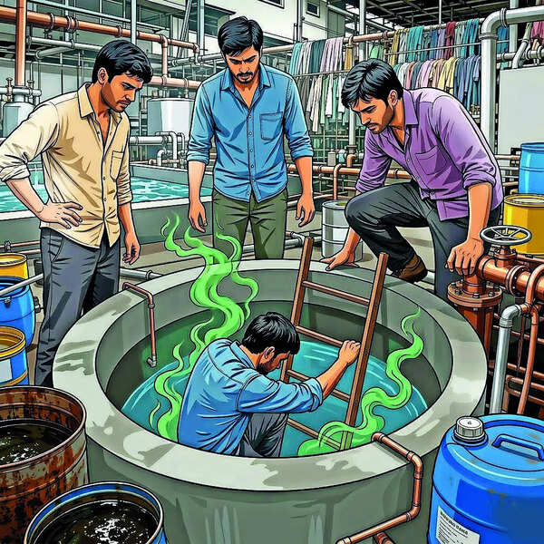 Toxic fumes kill 3 workers inside Kalol ETP tank, one critical