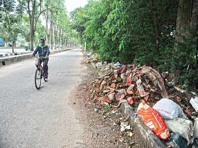 Nothing maybe on track in Nagawara, but waste is