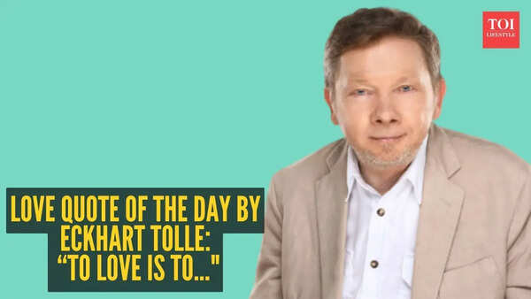 Love quote of the day by Eckhart Tolle: “To love is to..."