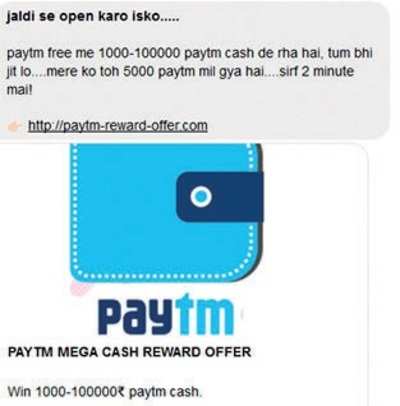 Fake news buster: PayTM giving users Rs 10,000 reward?
