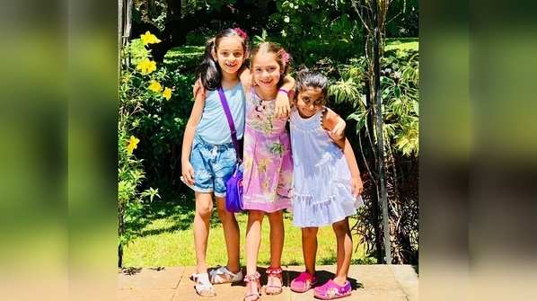 This picture of Lara Dutta's daughter Saira with her friends is too cute to handle