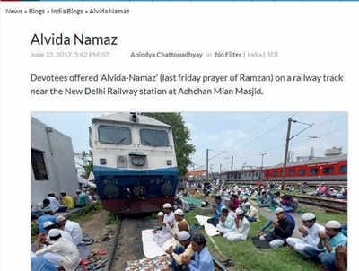 Fake News Buster: Namaz  didn’t hold up Train