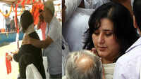 Hapur: Sushma Swaraj's daughter Bansuri immerses her mother's ashes in Ganga river 