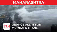 High tide hits Marine Drive in Mumbai amid rainfall 