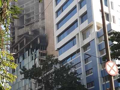 Fire breaks out in under construction building near Kamala Mills Compound