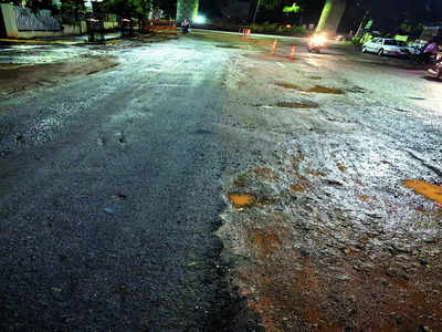 Crumbling roads in Doddakalasandra