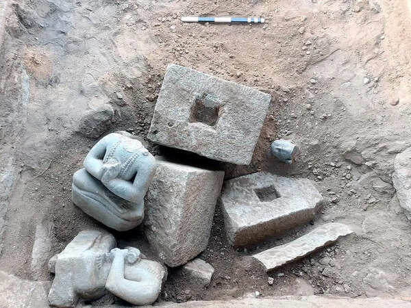 Rare Alvar idol remains unearthed at Hampi excavation