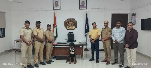 Nanded range sniffer dog ‘Tyson’ wins gold, silver at All India Police Duty Meet