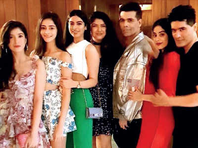 Kajol, Tiger Shroff, Priyanka Chopra, Janhvi Kapoor party with Manish Malhotra and Karan Johar