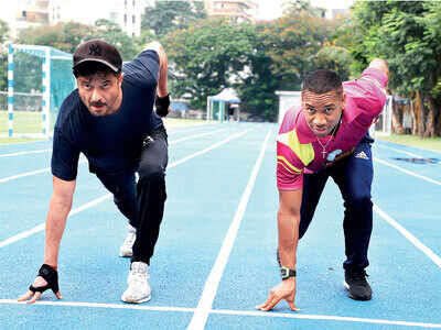 Anil Kapoor finds a fellow fitness freak in Olympian sprinter Yohan Blake