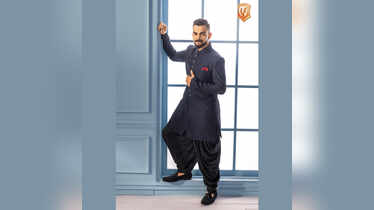 Virat kohli black indo western hotsell