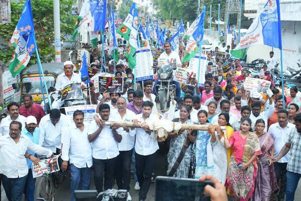 YSRCP holds statewide protests over fuel price hike