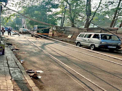 Bescom power line strikes, spells disaster for woman