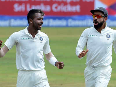 India vs Sri Lanka Series 2017: 3rd Test, Day 3: Virat Kohli praises Hardik Pandya, calls him 'biggest positive' of series