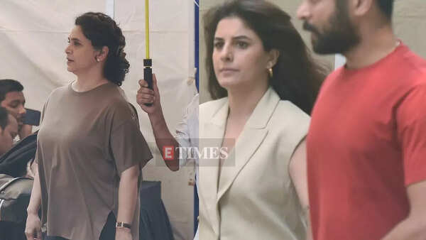 Exclusive pictures from the 'Teen Kawwe' look test: Supriya Pilgaonkar, Isha Talwar, and Pavail Gulati spotted!