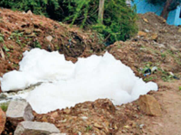 Hyderabad: After Dharani Nagar canal, RK Puram lake starts frothing