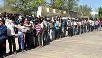 Aurangabad: People crowd outside CP office seeking travel passes 