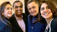 Nita Ambani and Mukesh Ambani visit Rishi and Neetu Kapoor in New York 