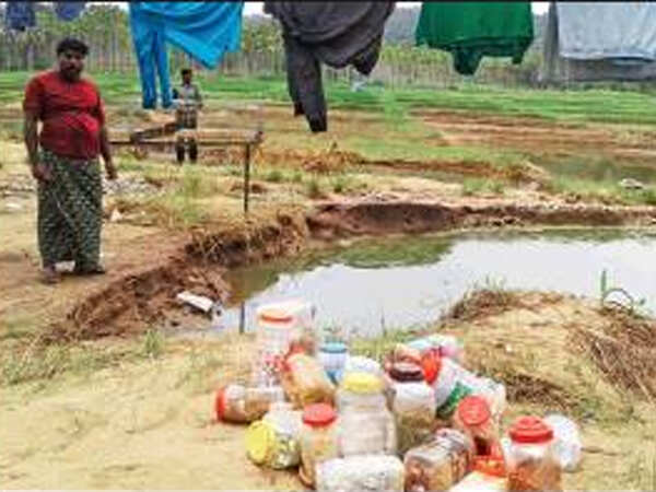 Floods have left this tribal colony in ruins