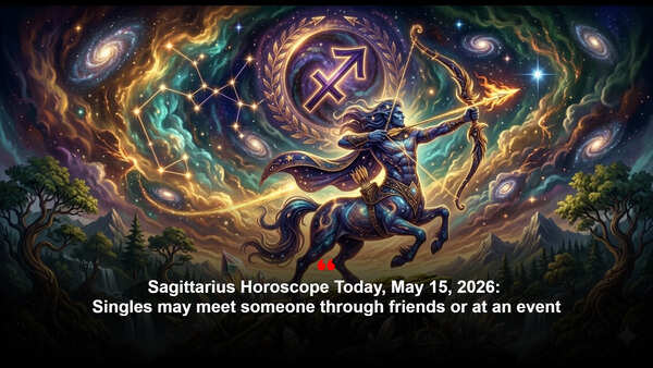 Sagittarius Horoscope Today, May 15, 2026: Singles may meet someone through friends or at an event