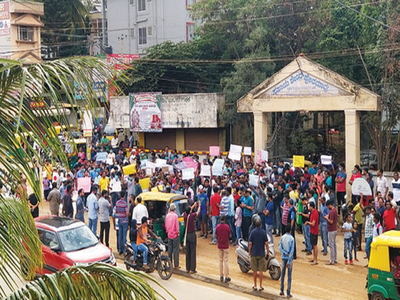 Protests erupt all around Bengaluru