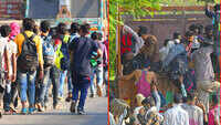 Mumbai: Amid lockdown, migrants hitch rides on trucks to reach home 