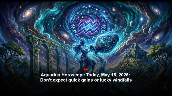 Aquarius Horoscope Today, May 15, 2026: Don’t expect quick gains or lucky windfalls