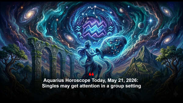 Aquarius Horoscope Today, May 21, 2026: Singles may get attention in a group setting