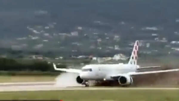 Watch: Croatia airlines plane skids off runway during aborted take-off