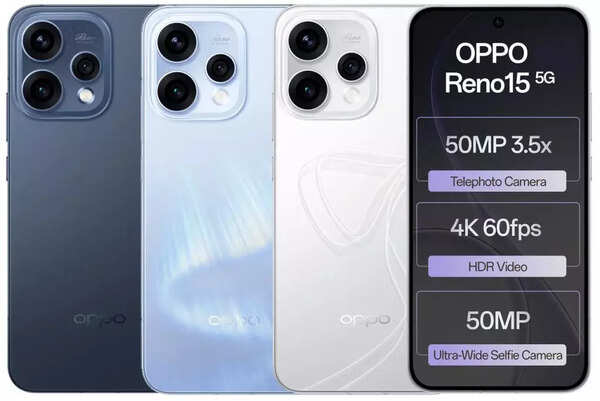 Oppo Reno 15 series with 200MP camera, 80W fast charging launched in India: Price, specs and more