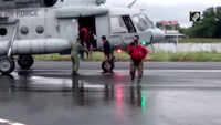 Watch: IAF helicopter rescues stranded people from flood affected areas in Chhindwara 