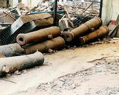 Mantralaya repairs relegate British-era cannons to scrap