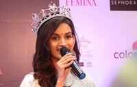 fbb Colors Femina Miss Grand India 2019 Shivani Jadhav visits fbb store in Raipur 