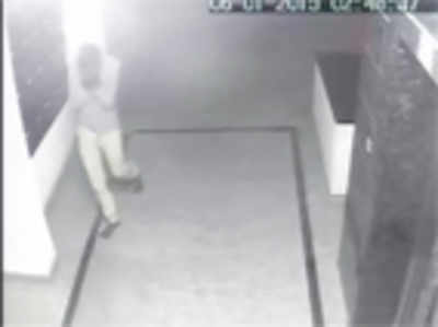 ‘Slippery’ thief caught on camera robbing shoes from apartments