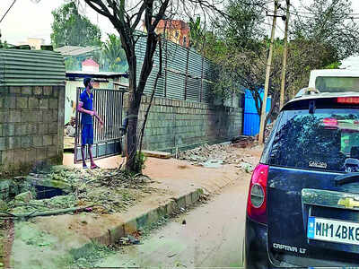 What’s eating footpaths at Kasavanahalli road?