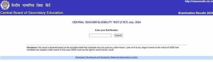 CTET July 2024 Results: Direct Link