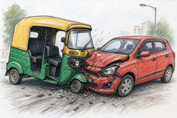 Passenger killed in auto–car collision on SH