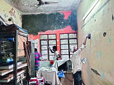 VV Puram Police station gets a fresh coat of paint